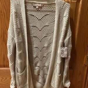 Pink Republic Tan Cardigan Size : Small